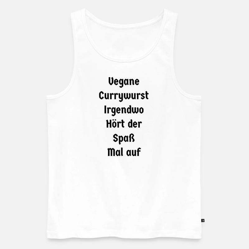 Currywurst - Männer Premium Bio Tank Top - Weiß