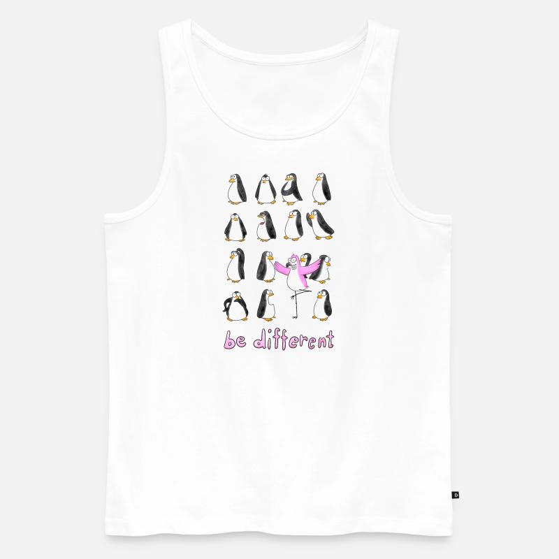 Anders sein - Männer Premium Bio Tank Top - Weiß