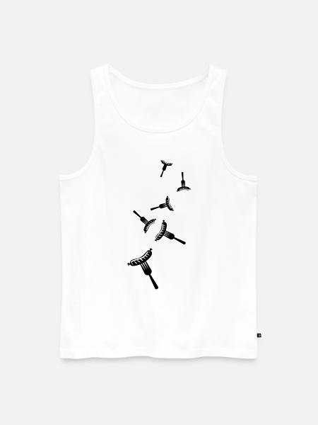 Bratwurst meat icon - Men's Premium Organic Tank Top - white