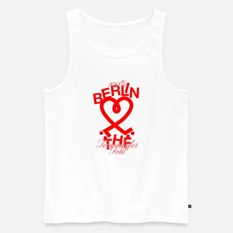 Tempelhofer Feld skater - Männer Premium Bio Tank Top - Weiß