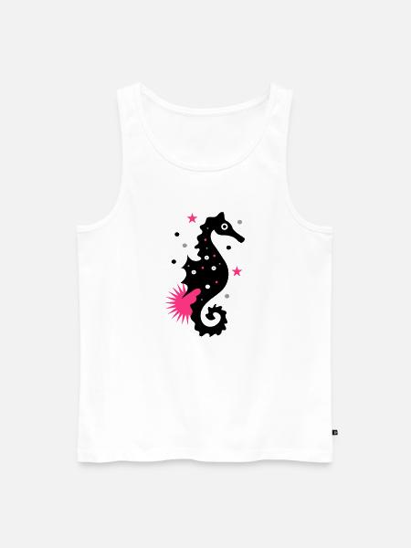 Seepferdchen - Männer Premium Bio Tank Top - Weiß