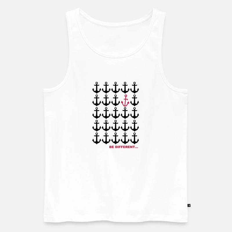 Be Different... - Männer Premium Bio Tank Top - Weiß
