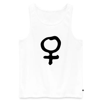 Wife - Men's Premium Organic Tank Top - white - Front - AI Model Male 178 light (178cm)