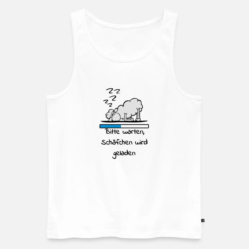 Schäfchen - Männer Premium Bio Tank Top - Weiß
