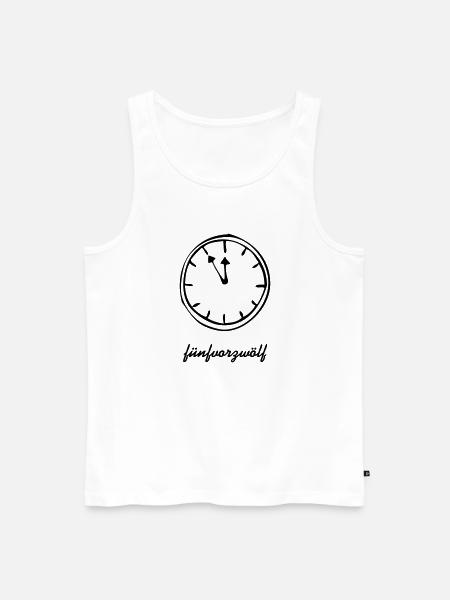 Uhr - Männer Premium Bio Tank Top - Weiß