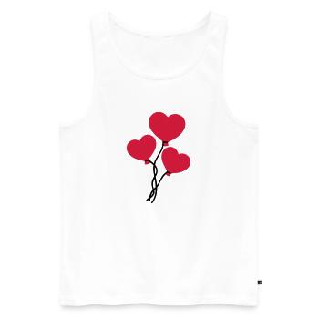 Ballon - Débardeur bio Premium Homme - blanc - Devant - Michal (187cm)