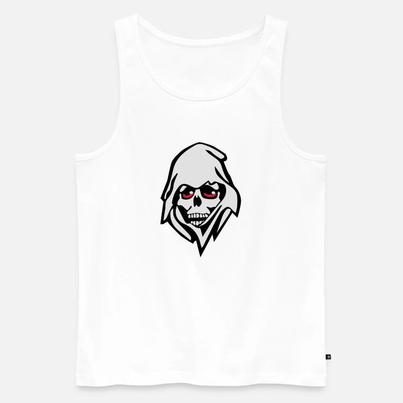Der Tod - Männer Premium Bio Tank Top - Weiß