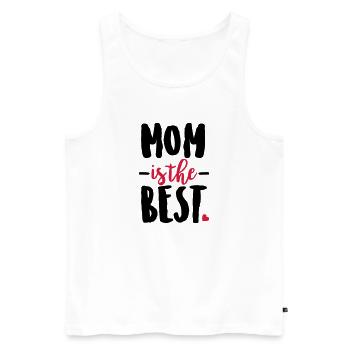 Mom is the best - Débardeur bio Premium Homme - blanc - Devant - Michal (187cm)