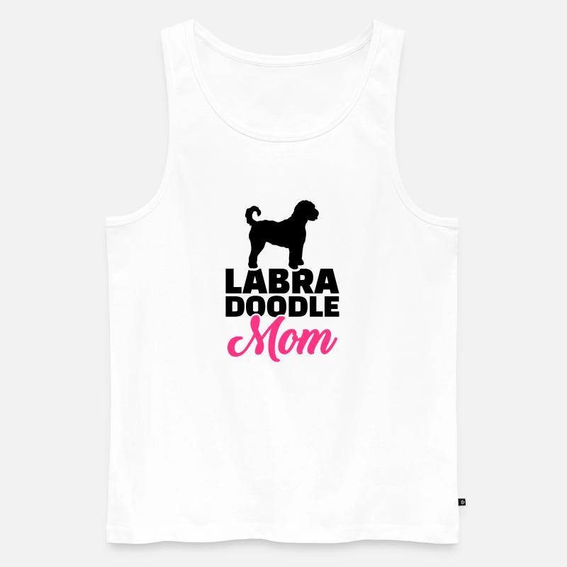 Labradoodle - Männer Premium Bio Tank Top - Weiß