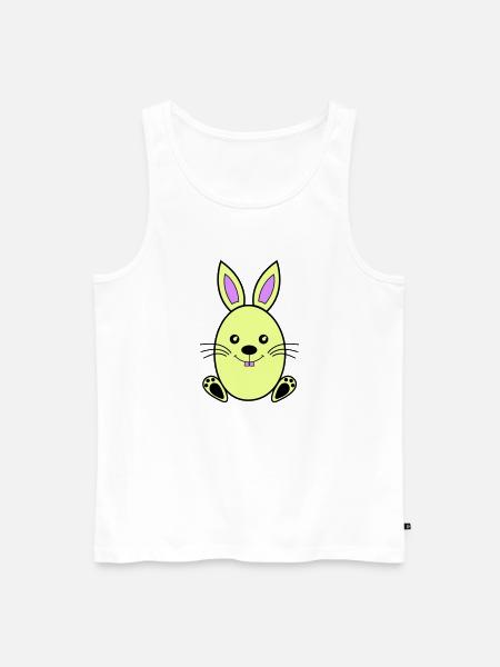 Easter Bunny - Men's Premium Organic Tank Top - white