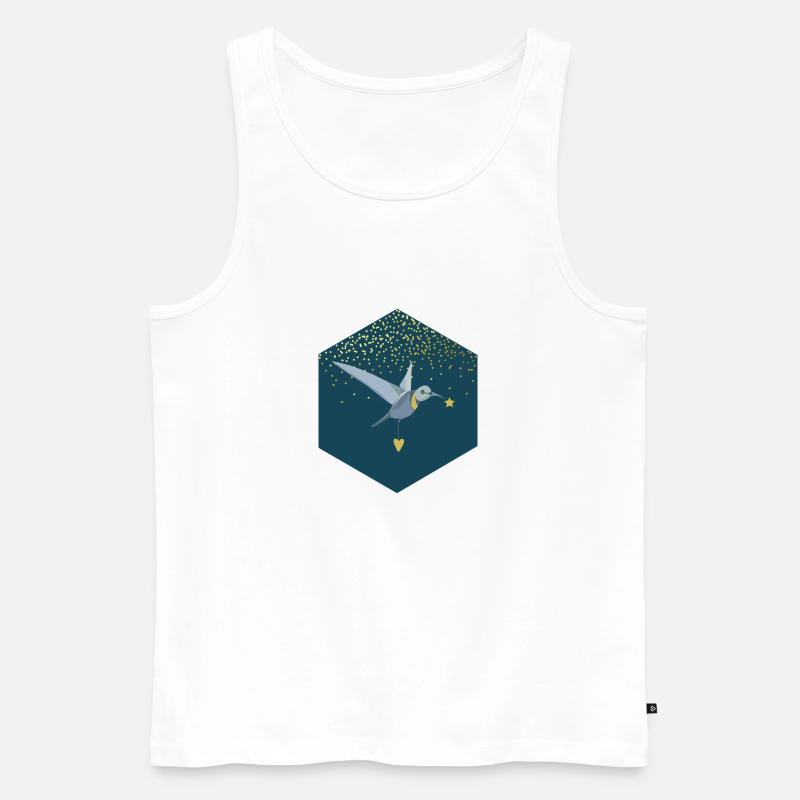 Sternenvogel - Männer Premium Bio Tank Top - Weiß
