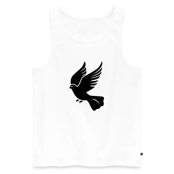 dove - Men's Premium Organic Tank Top - white - Front - AI Model Male 178 light (178cm)