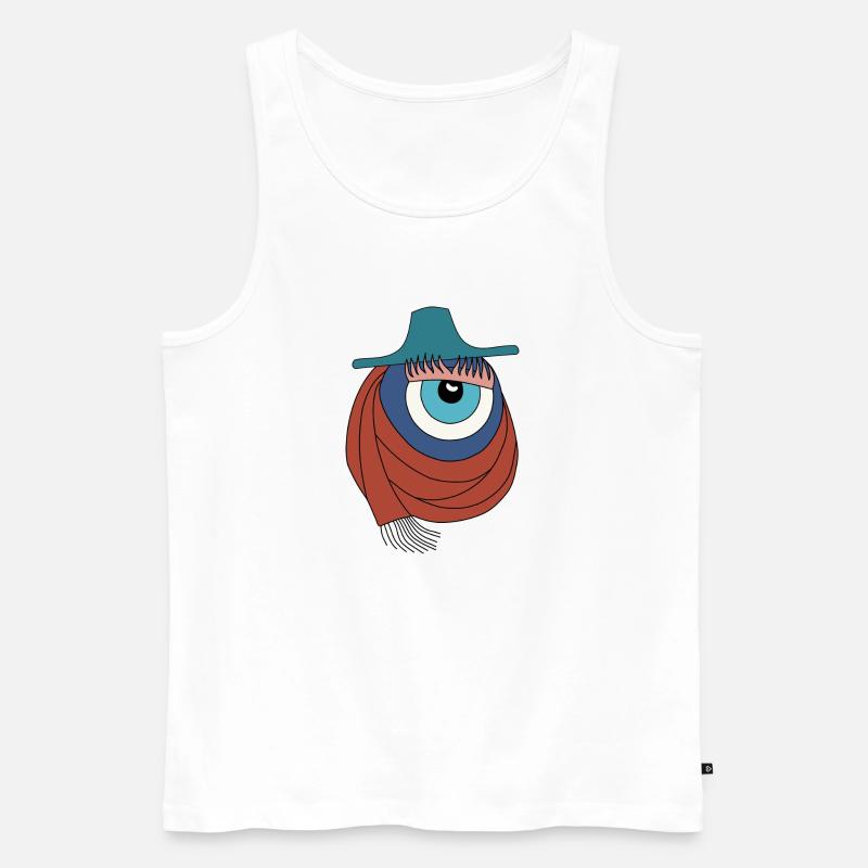 Aileens Hauptberuf - Modedesignerin 💁 ♂️ - Männer Premium Bio Tank Top - Weiß