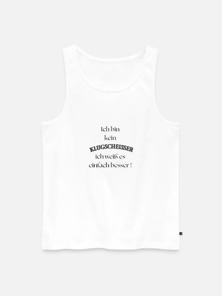 Klug transformed - Männer Premium Bio Tank Top - Weiß