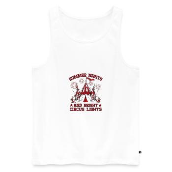 Summer Night Circus Light Circus Performer Gifts - Männer Premium Bio Tank Top - Weiß - Vorne - AI Model Male 178 light (178cm)