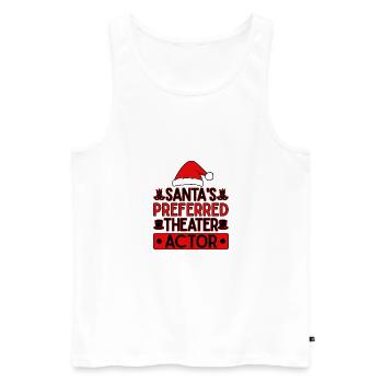 Theatre Santa's Preferred Actor Musical Theater - Men's Premium Organic Tank Top - white - Front - Michal (187cm)