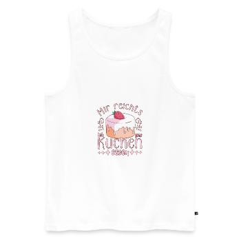 Konditorliebhaber Mir Reichts Gehe Kuchen Essen - Männer Premium Bio Tank Top - Weiß - Vorne - AI Model Male 178 light (178cm)
