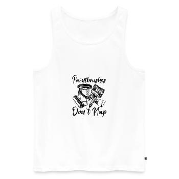 Funny Gifts for Home Painters Professional Painter Ideas - Men's Premium Organic Tank Top - white - Front - Michal (187cm)
