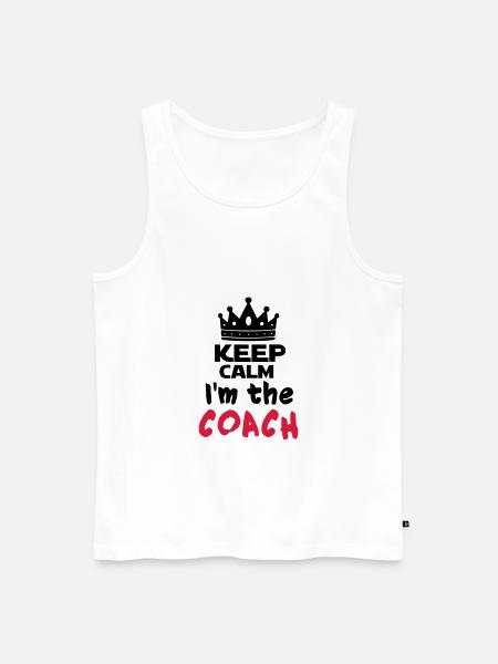 I'm the coach - Débardeur bio Premium Homme - blanc