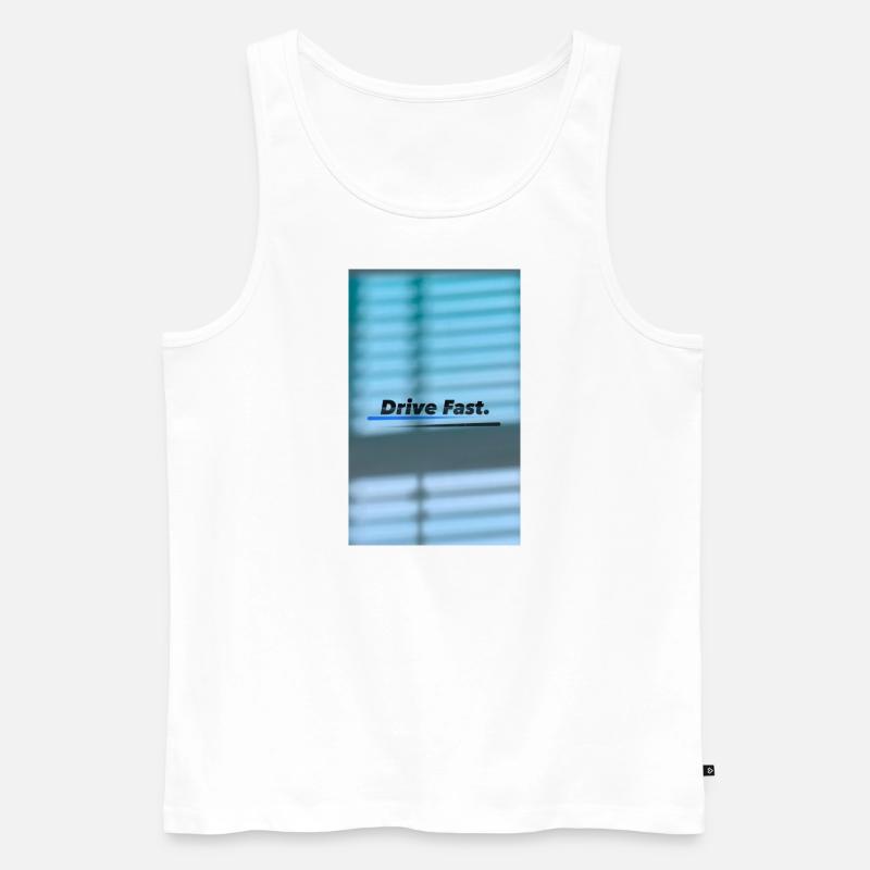 DriveFast - Männer Premium Bio Tank Top - Weiß