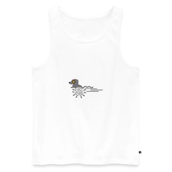 Gerbil / Running Gerbil (3c) - Men's Premium Organic Tank Top - white - Front - AI Model Male 178 light (178cm)