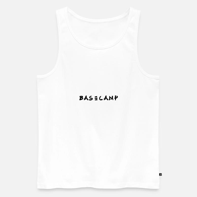 Basecamp - Männer Premium Bio Tank Top - Weiß