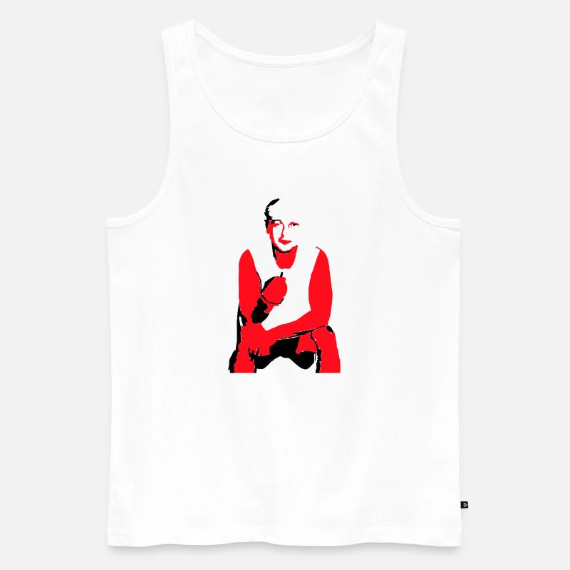 Bruder - Männer Premium Bio Tank Top - Weiß