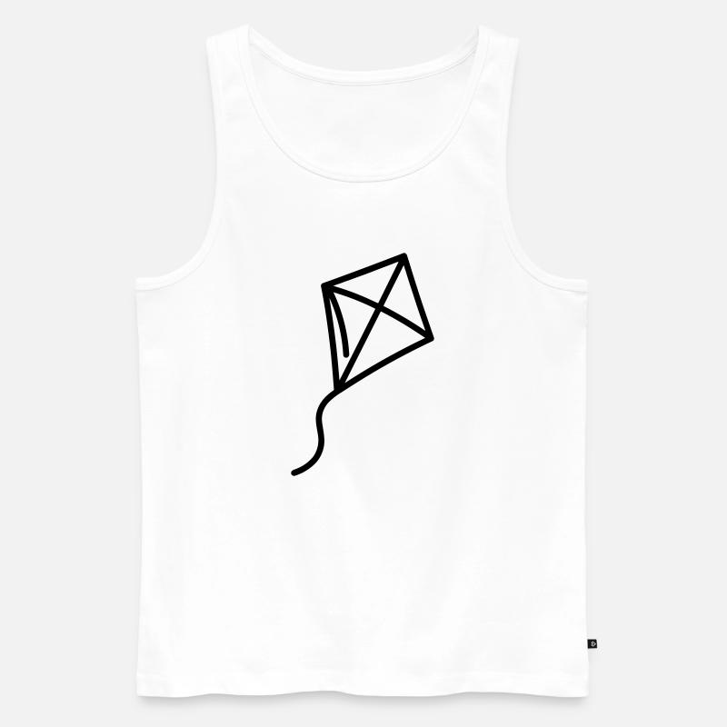Drachen - Männer Premium Bio Tank Top - Weiß