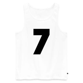 7 - Débardeur bio Premium Homme - blanc - Devant - Michal (187cm)