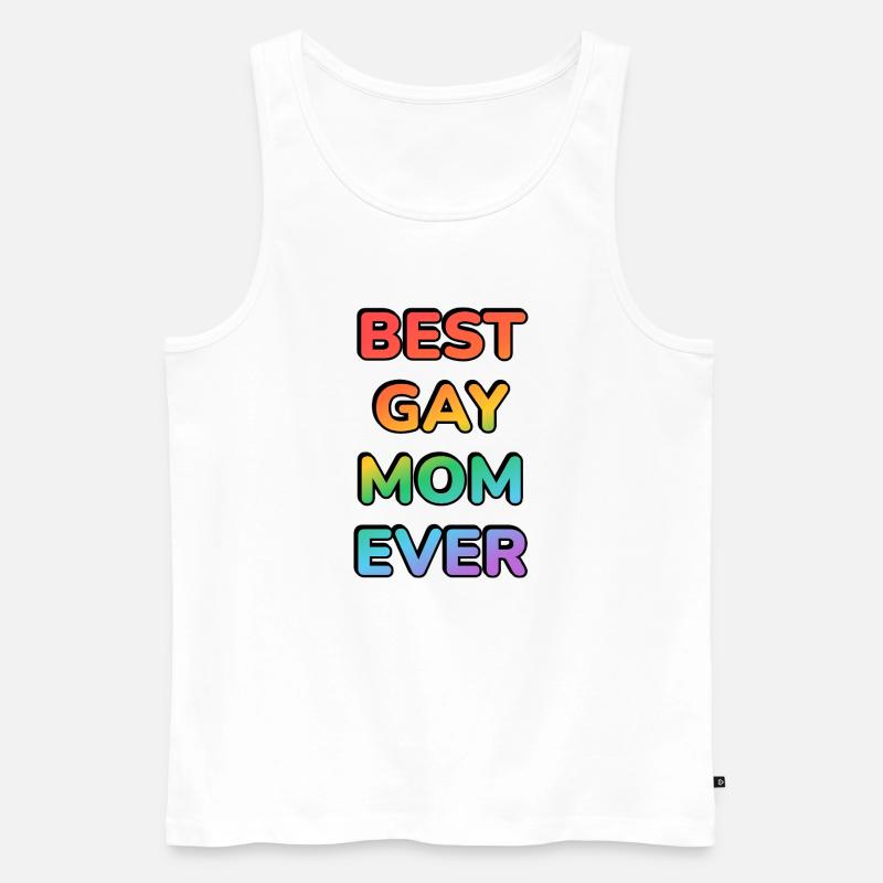 BESTE SCHWULE MUTTER ALLER ZEITEN - Männer Premium Bio Tank Top - Weiß