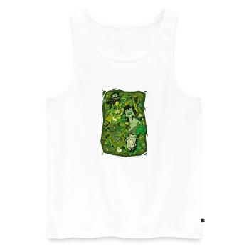 lsd_absinth - Männer Premium Bio Tank Top - Weiß - Vorne - AI Model Male 178 light (178cm)