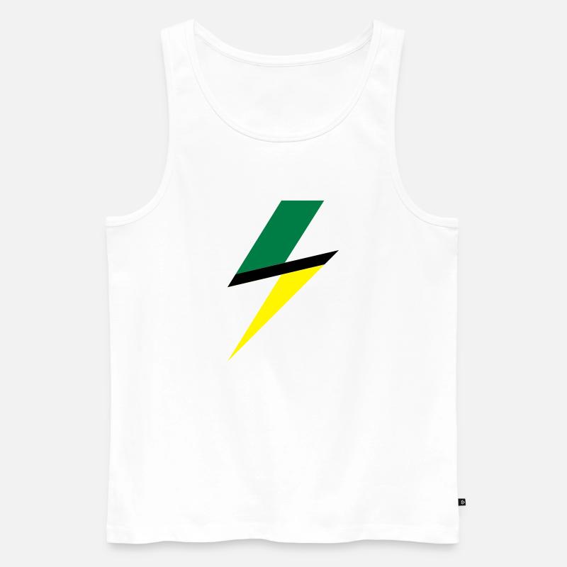 usain bolt - Männer Premium Bio Tank Top - Weiß