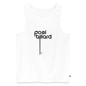POOL BILLARD - Männer Premium Bio Tank Top - Weiß - Vorne - Michal (187cm)