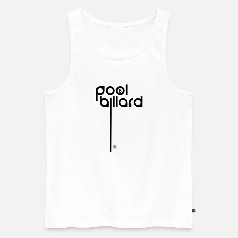 POOL BILLARD - Männer Premium Bio Tank Top - Weiß