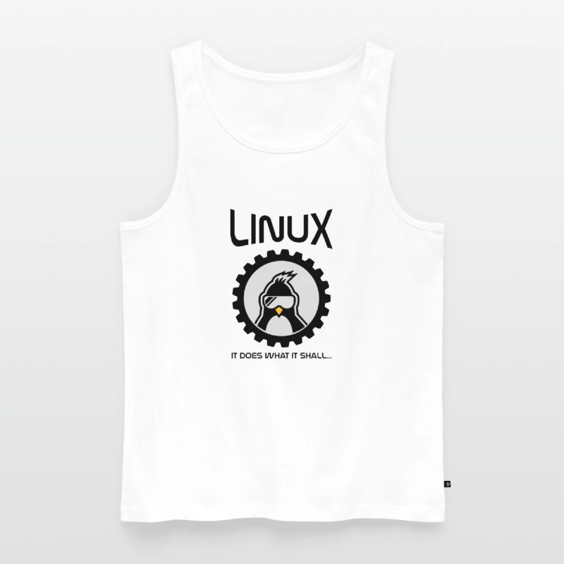 linux does what it shall Men's Premium Organic Tank Top