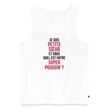 Sister Friend Schwester Soeur Sœur Baby Birth - Men's Premium Organic Tank Top - white - Front - Michal (187cm)