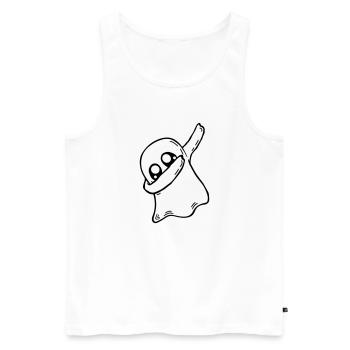 Geist dabbing dab dance - Débardeur bio Premium Homme - blanc - Devant - AI Model Male 178 light (178cm)