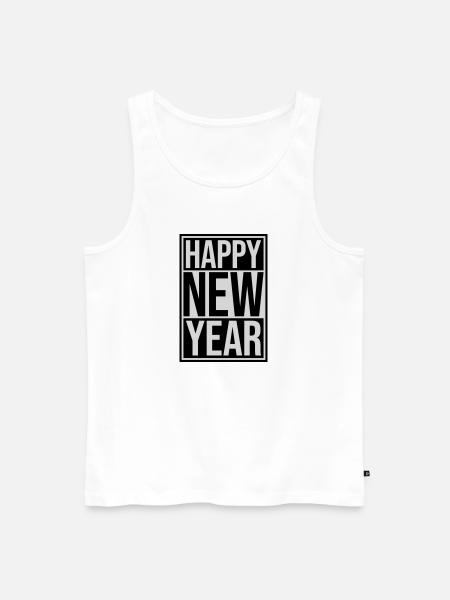 Citation Bonne année - Débardeur bio Premium Homme - blanc