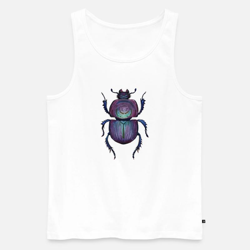 Großer - Riesenkäfer - Männer Premium Bio Tank Top - Weiß