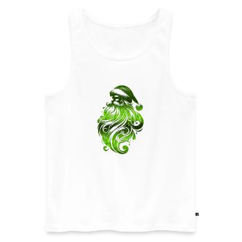 Xmas christmas santa clau naughty holidays winter - Men's Premium Organic Tank Top - white - Front - Michal (187cm)
