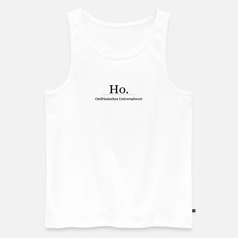 Ho - Männer Premium Bio Tank Top - Weiß