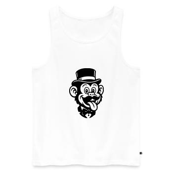 Bande dessinée Monkey Groom - Débardeur bio Premium Homme - blanc - Devant - Michal (187cm)