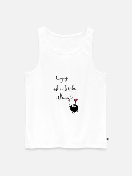 enjoy the little things - Men's Premium Organic Tank Top - white