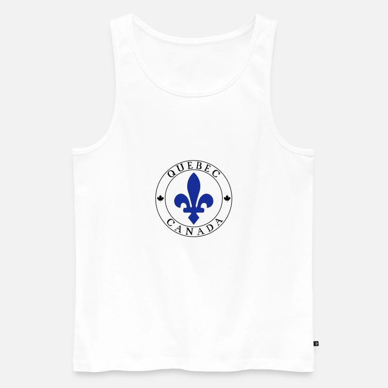 Quebec - Männer Premium Bio Tank Top - Weiß