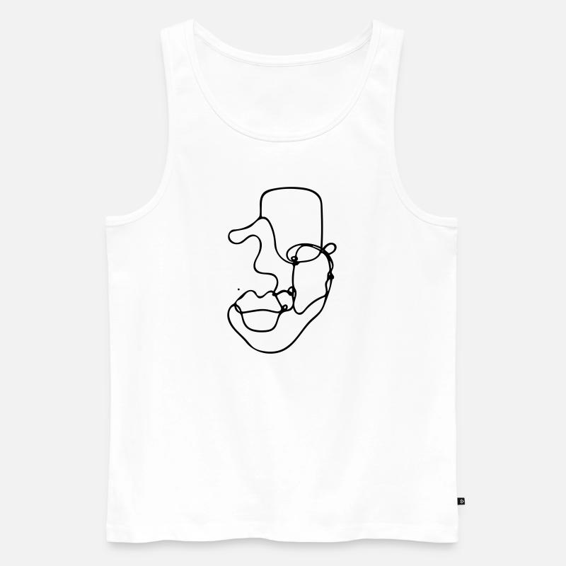 Maske von.. - Männer Premium Bio Tank Top - Weiß