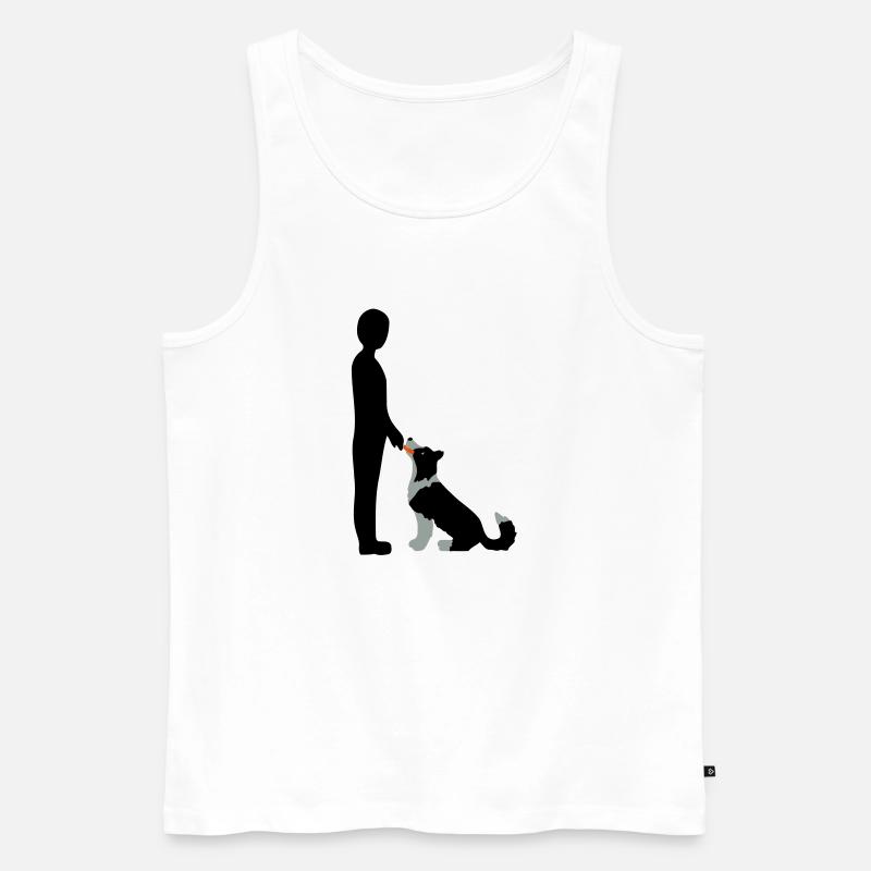 Obedience 3 - Ekologiczny tank top męski Premium - biały