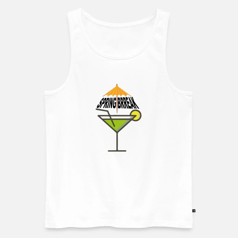Spring Break - Männer Premium Bio Tank Top - Weiß