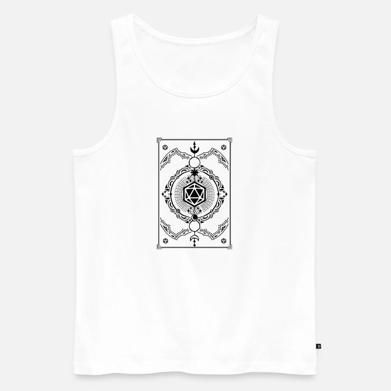 Zauberkarten-Rollenspiele - Männer Premium Bio Tank Top - Weiß