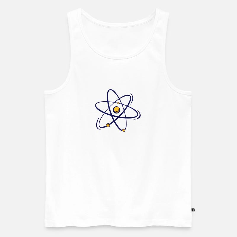 atomic Big Bang nerd Geschenk Atom Nuklear - Männer Premium Bio Tank Top - Weiß