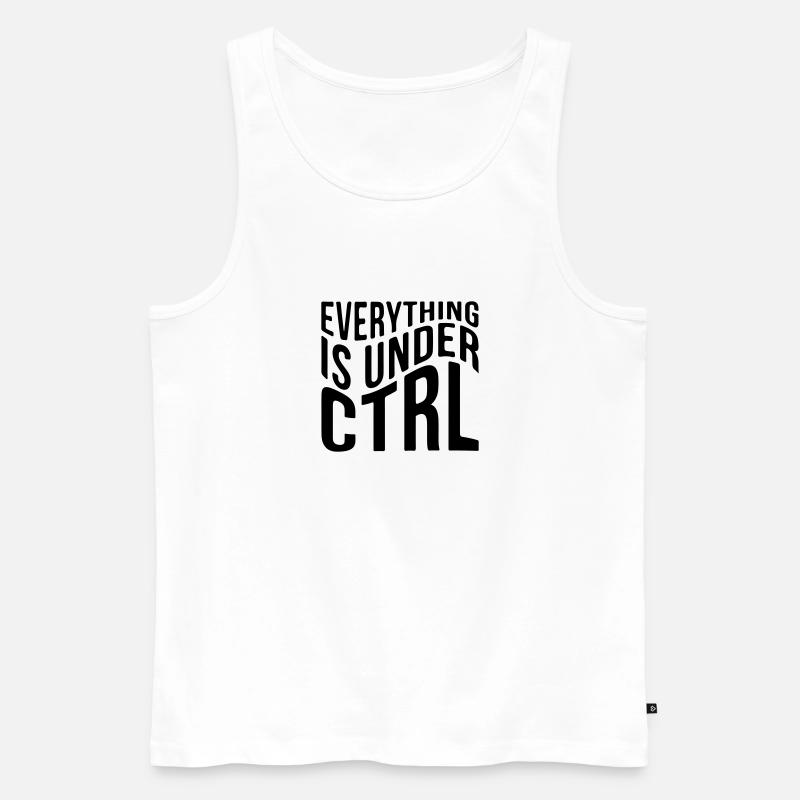 Everything is under CTRL - Männer Premium Bio Tank Top - Weiß